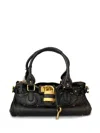 Chloé Women Paddington Leather Shoulder Bag In Black