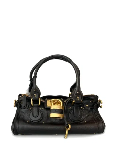 Chloé Paddington Padlock-detail Tote Bag In Brown