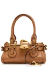 Chloé Paddington Brown Handbag With Two Top Handles And Padlock On The Front In Leather Woman In Brown