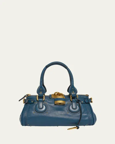 CHLOÉ PADDINGTON PADLOCK SHOULDER BAG IN LEATHER