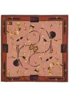 Chloé Chloe Paddington Printed Silk Scarf In Brown