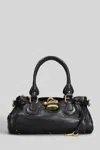 Chloé Paddington Shoulder Bag In Black Leather In Black