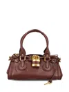 Chloé Paddington Small Leather Shoulder Bag In Brown