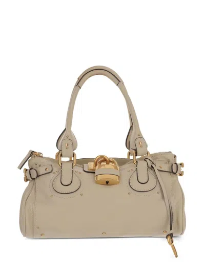 Chloé "paddington" Shoulder Bag In Neutral