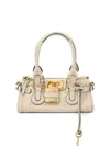 Chloé Paddington Embellished Textured-leather Tote In Pink