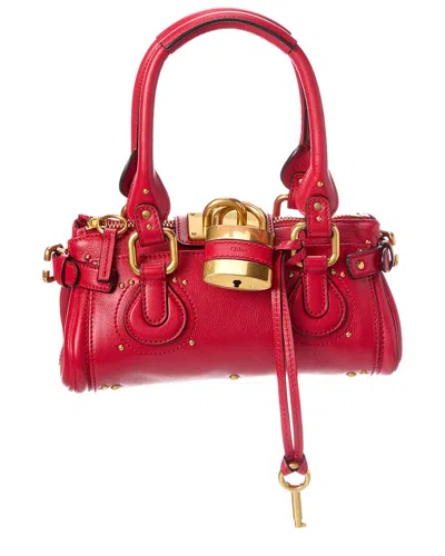 Chloé Chloe Paddington Small Leather Shoulder Bag In Pink