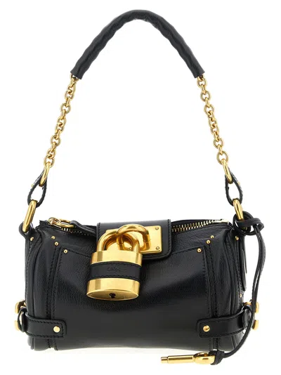 Chloé Black Leather Small Paddington Shoulder Bag