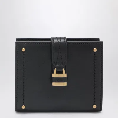 Chloé Paddington Square Wallet In Black Leather