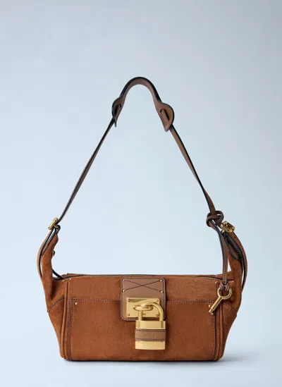 Chloé Paddington Suede Crossbody Bag In Brown