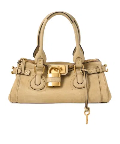 Chloé Paddington Tote Bag In White