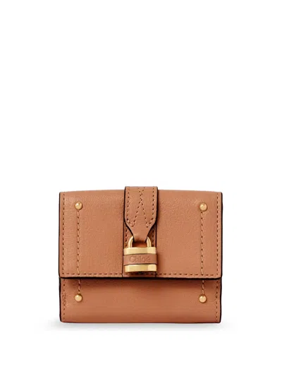 Chloé Paddington Trifold Leather Wallet