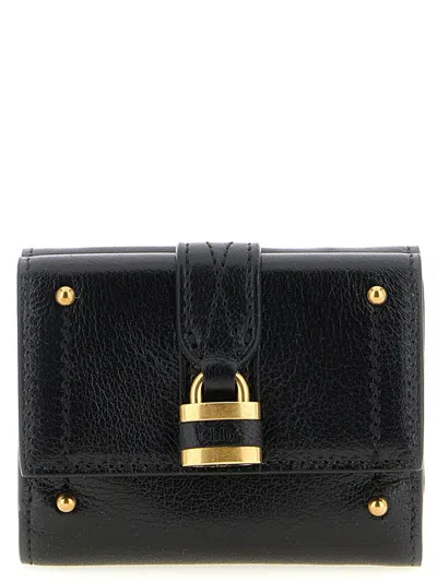 Chloé 'paddington' Trifold Mini Wallet In Black