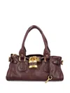 Chloé Paddington Bag In Leather In Red