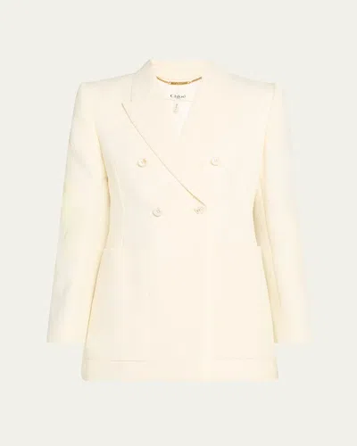 Chloé Paisley Jacquard Double-breasted Jacket