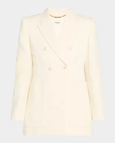 CHLOÉ PAISLEY JACQUARD DOUBLE-BREASTED JACKET