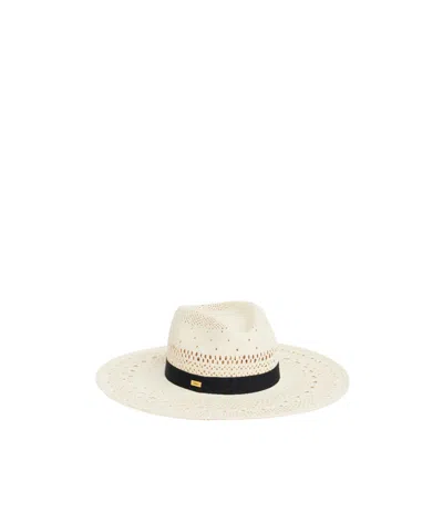 Chloé Palm Straw Panama Hat In White