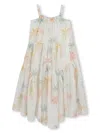 Chloé Palm Tree-print Dress In White