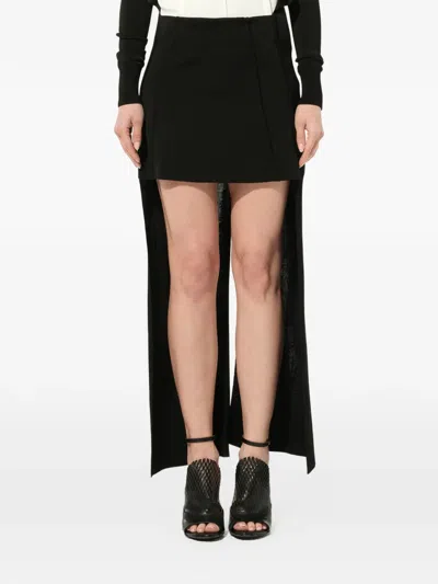 Chloé Panelled A-line Skirt In Black