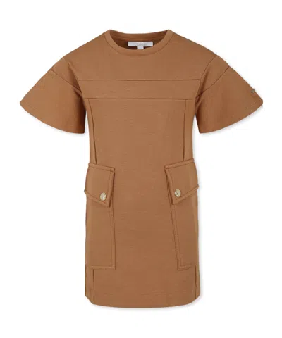 CHLOÉ PANELLED COTTON DRESS