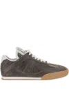 Chloé Chloe Kick Panelled Leather Sneakers In Gray