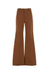 Chloé Brick Cotton Wide-leg Pant
