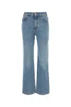 Chloé Chloe Wide Leg Denim Jeans Women In Foggyblue