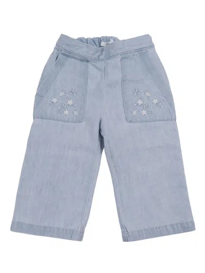 Chloé Kids'  Pantalone Jean In Blue