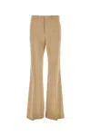 Chloé Pintuck Bootcut Trousers In Pearlbeige