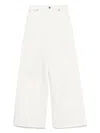 Chloé High-waisted Wide-leg Pants With Five-pocket Styling