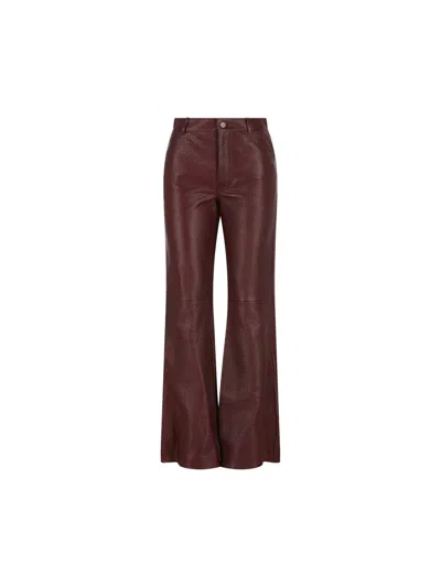Chloé Pants In Burgundy