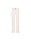 Chloé Cotton Straight-leg Trousers In Beige