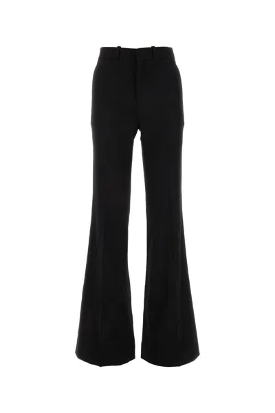 Chloé Wool-gabardine Flared Pants In Black