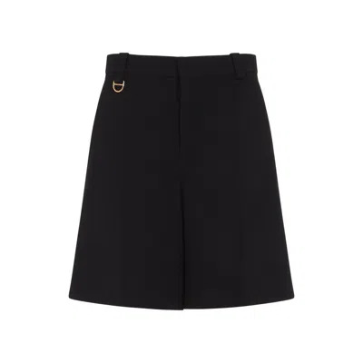Chloé Chloe Virgin Wool Shorts Women In Black