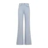 Chloé Light Blue High-rise Flare Jeans In Blue