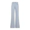 Chloé Light Blue High-rise Flare Jeans In Blue