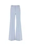 Chloé Linen Trousers In Blue