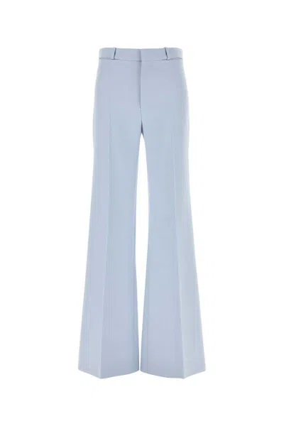 Chloé Linen Trousers In Blue