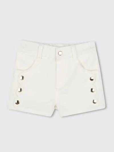 Chloé Babies' Shorts  Kids Color White In Weiss