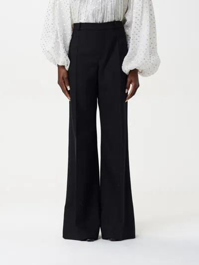 CHLOÉ PANTS CHLOÉ WOMAN COLOR BLACK,G50723002