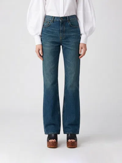 Chloé Pants  Woman Color Indigo In Blue