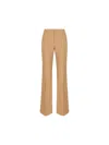 Chloé Corduroy Tailored Flared Trousers In Coconut Brown