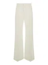 Chloé White Flared Trousers In Edenwhite