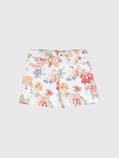 Chloé Kids' Floral Charm Shorts In Multi