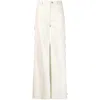 Chloé Cotton Straight-leg Trousers In Multicolor