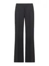 Chloé High-waist Wool Tailored Pants In Negro
