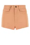 Chloé High Waist Shorts With Front And Back Pockets In Pink
