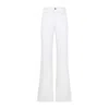 Chloé Cotton Straight-leg Trousers In White
