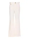 Chloé Embellished Mid-rise Straight-leg Jeans In White
