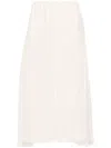 Chloé Chloe Women Silk Georgette Long Skirt In White