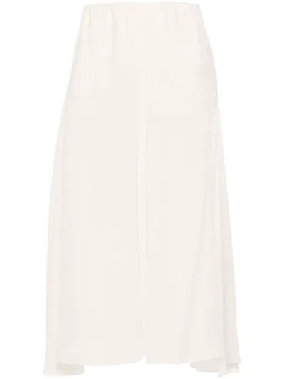Chloé Chloe Women Silk Georgette Long Skirt In Multicolor
